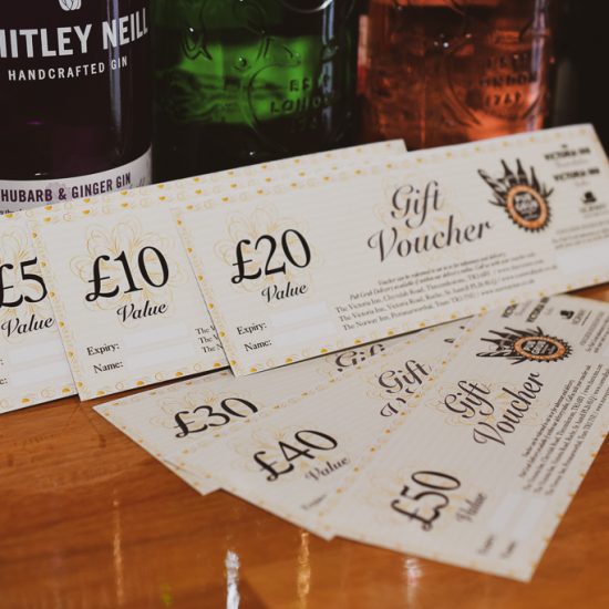 Gift vouchers from The Victoria Inn